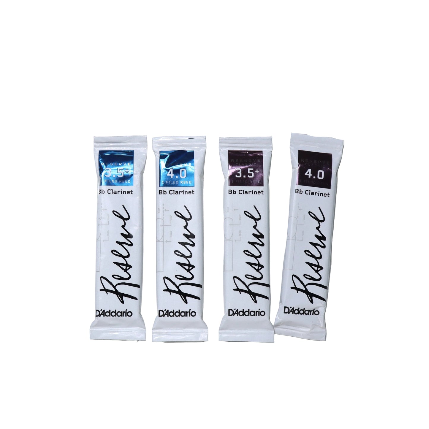 D'Addario Reserve Bb Clarinet Reed Sampler Pack