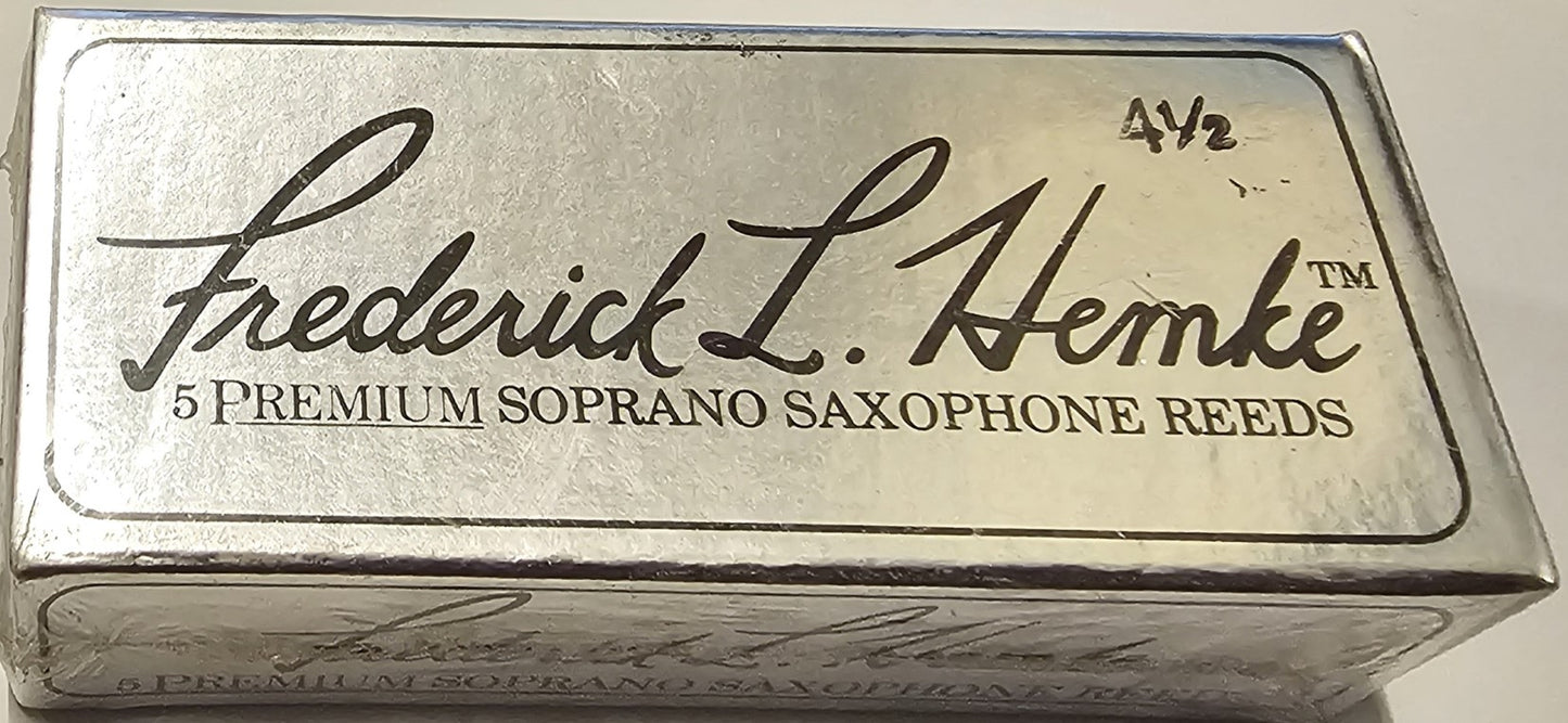 Frederick L. Hemke Soprano Saxophone Reeds Filed - 5 Per Box DISCONTINUED