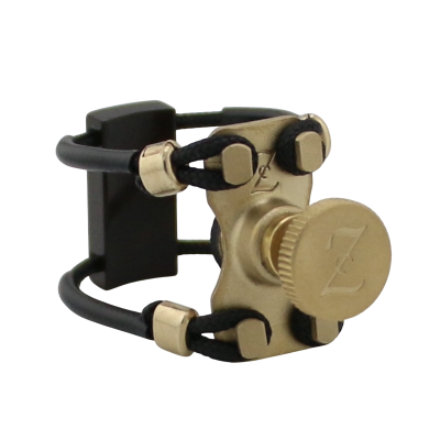 Zac ZL-1206X Brass Wood Ligature X-Grip - For Bass Clarinet Mouthpiece, Medium Size