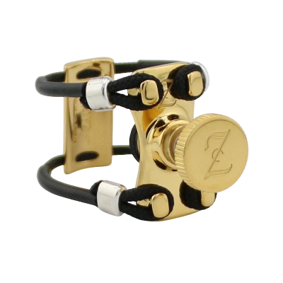 Zac ZL-6304NX New All Top Gold Metal Ligature X-Grip - For Bb Clarinet Mouthpiece, Medium Size