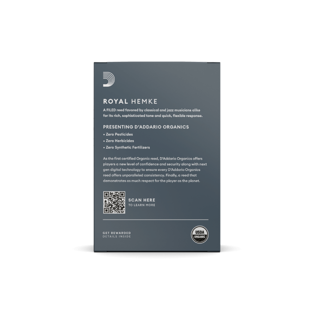 Royal Hemke Organic Soprano Saxophone Reeds Strength 3.5 10-Pack