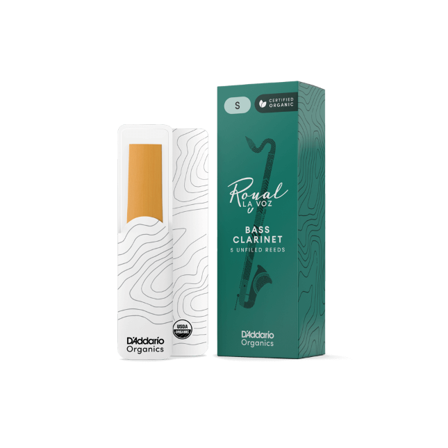 Royal La Voz Organic Bass Clarinet Reeds Hard 5-Pack