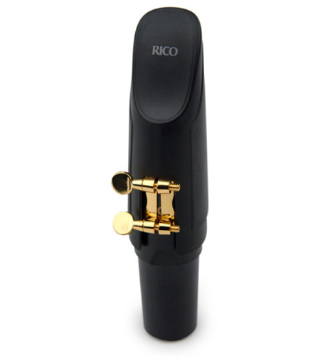 Rico Gold Plated Baritone Sax H-Ligature & Cap for Most Hard Rubber Mouthpieces - HBS1G