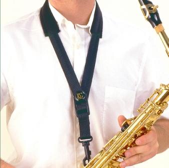 BG France Comfort Strap for Alto/ Tenor Sax - X-Large W/ Snap Hook - S14SH