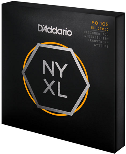 D'Addario NYXL, Long Scale, Medium, Double Ball END, 50-105 Bass Guitar Strings