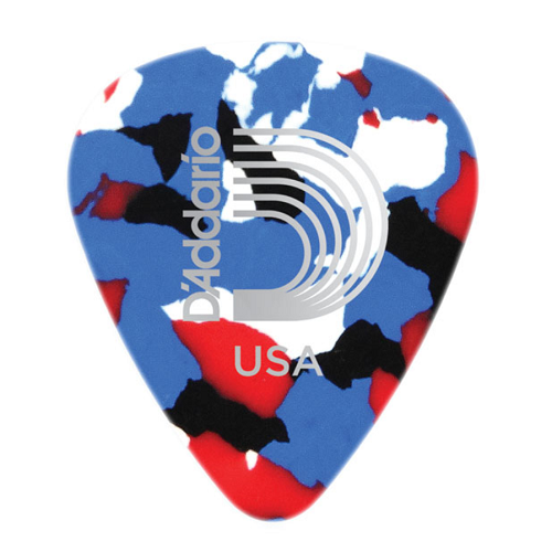 D'Addario Planet Waves Multi-Color Celluloid Guitar Picks - 25 Packs