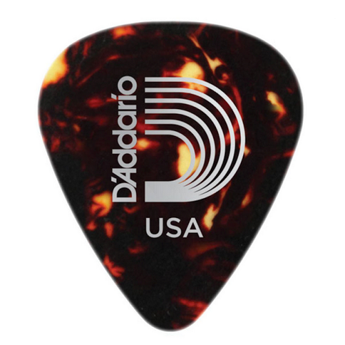D'Addario Planet Waves Shell-Color Celluloid Guitar Picks - 100 Picks