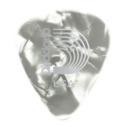 D'Addario Planet Waves White Pearl Celluloid Guitar Picks 10 Pack