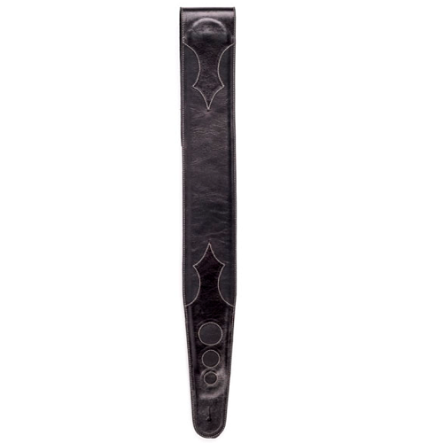 D'Addario Planet Waves Premium Leather Onyx Guitar Strap