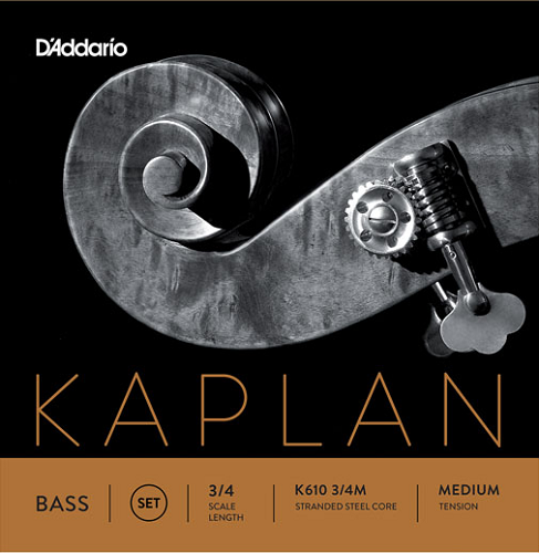 D'Addario Kaplan Double Bass String SET, 3/4 Scale, Medium Tension