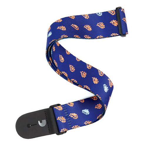 D'Addario Planet Waves Indie Paisley Critters Blue Guitar Strap