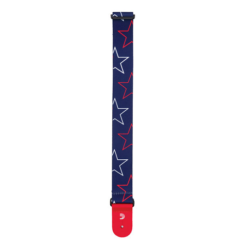 D'Addario Planet Waves Americana Woven Polyester Stars & Stripes Guitar Strap