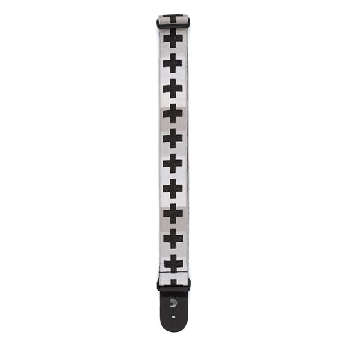 D'Addario Planet Waves Checkered Crosses Woven Guitar Strap