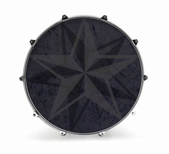 Evans Graphics Bass Drum Head - Layered Stars