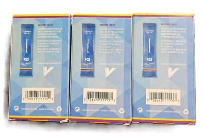 Vandoren V21 Eb Clarinet Reeds 3 Box Bulk