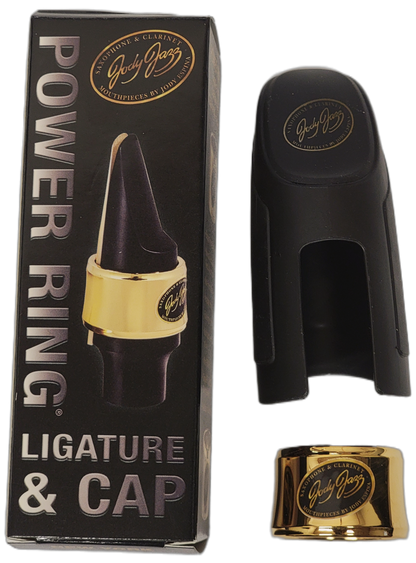 Jody Jazz AS1 Alto Sax Power Ring Ligature Gold With Cap for DV HR Alto  & HR* Custom Dark Alto