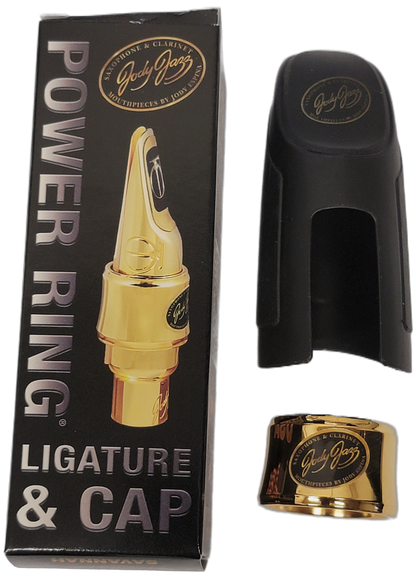 Jody Jazz MA1 Alto Sax Power Ring Ligature Gold With Cap for DV Alto and SuperJet Alto