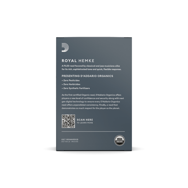 Royal Hemke Organic Alto Saxophone Reeds Strength 2.0 10-Pack