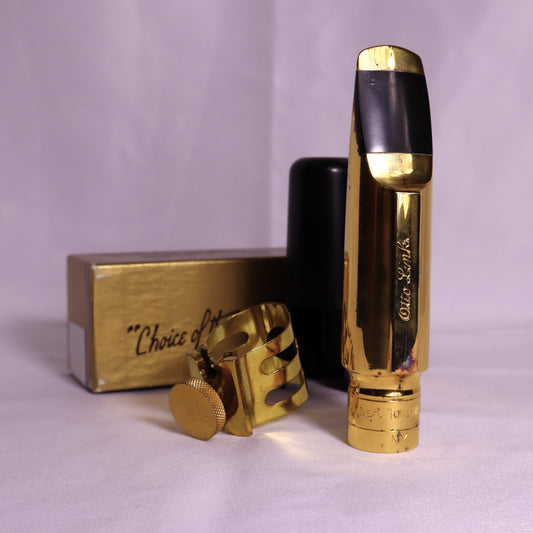 Otto Link New York Gold Plated Tenor Sax Mouthpiece 7* B-STOCK