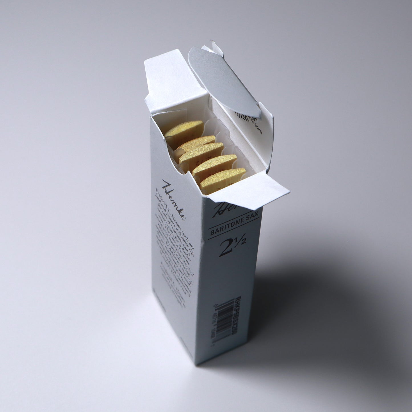 Frederick L. Hemke Baritone Sax Reeds Filed, 5 Per Box, Strength 2.5 B-STOCK