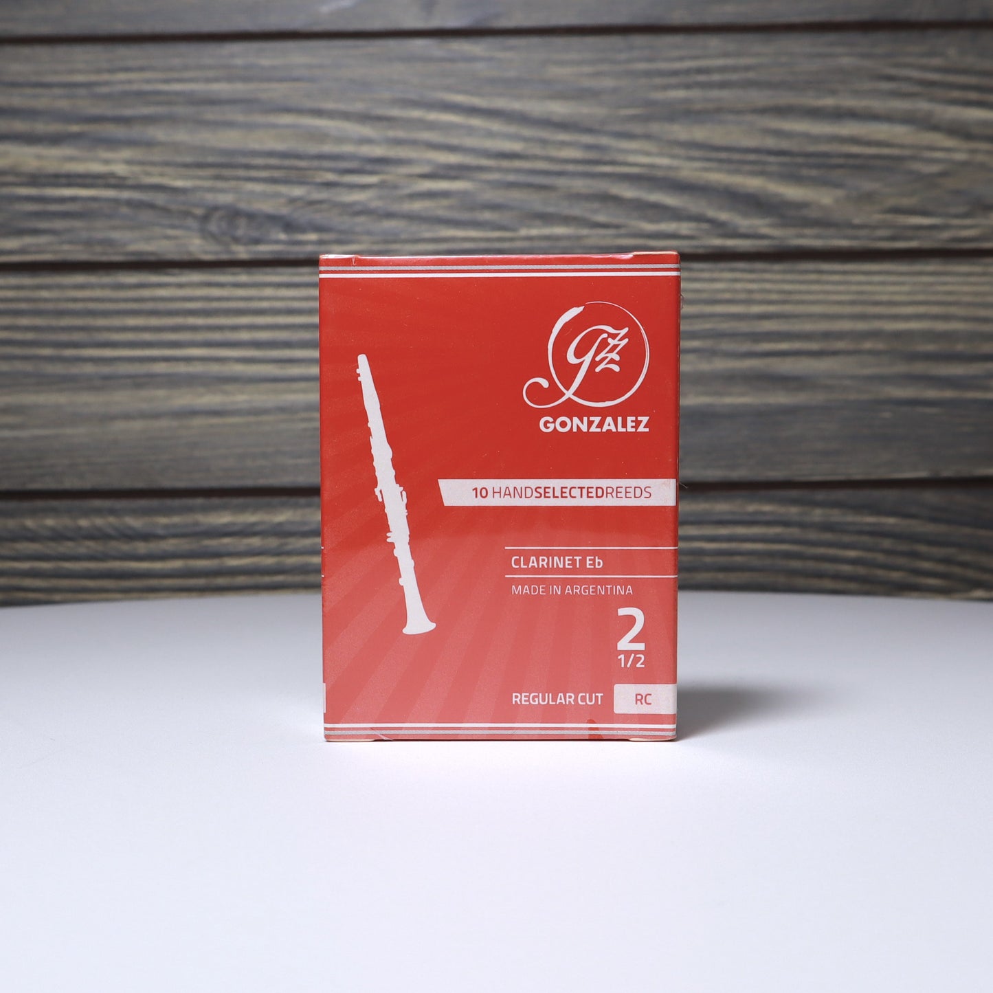 Gonzalez Bb Clarinet "RC" Regular Cut Reeds 10 - Strength 2.5 B-STOCK