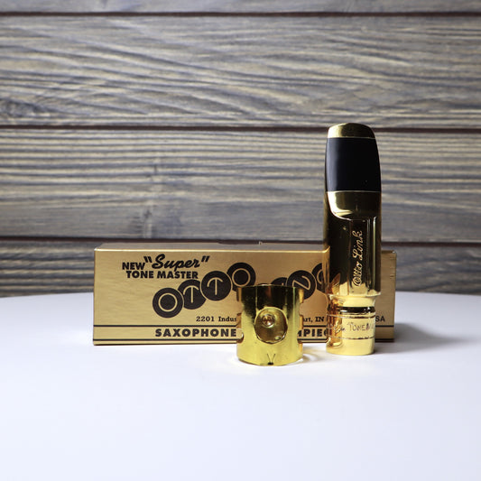 Otto Link Gold Plated Alto Sax Mouthpiece 5* - B-STOCK
