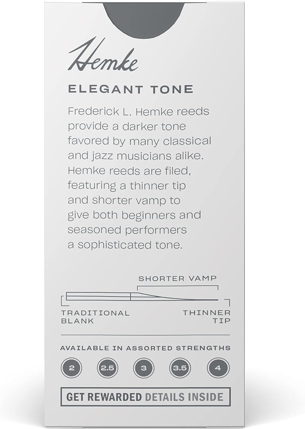 Frederick L. Hemke Soprano Saxophone Reeds Filed - 5 Per Box DISCONTINUED