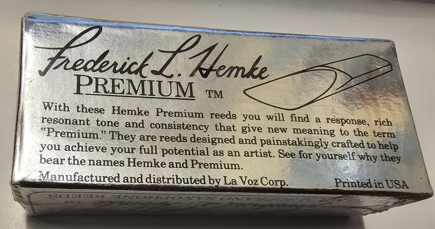 Frederick L. Hemke Soprano Saxophone Reeds Filed - 5 Per Box DISCONTINUED