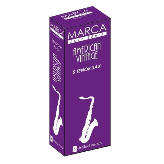 Marca American Vintage Tenor Saxophone Reeds Strength 4.0 - 5 Per Box - OLD STOCK
