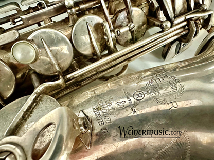 Used Selmer Paris Series II Alto Saxophone with Silver Plated Finish