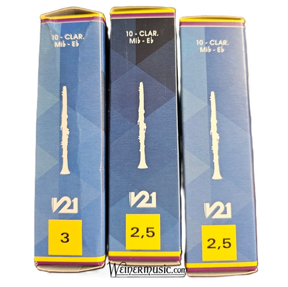 Vandoren V21 Eb Clarinet Reeds 3 Box Bulk
