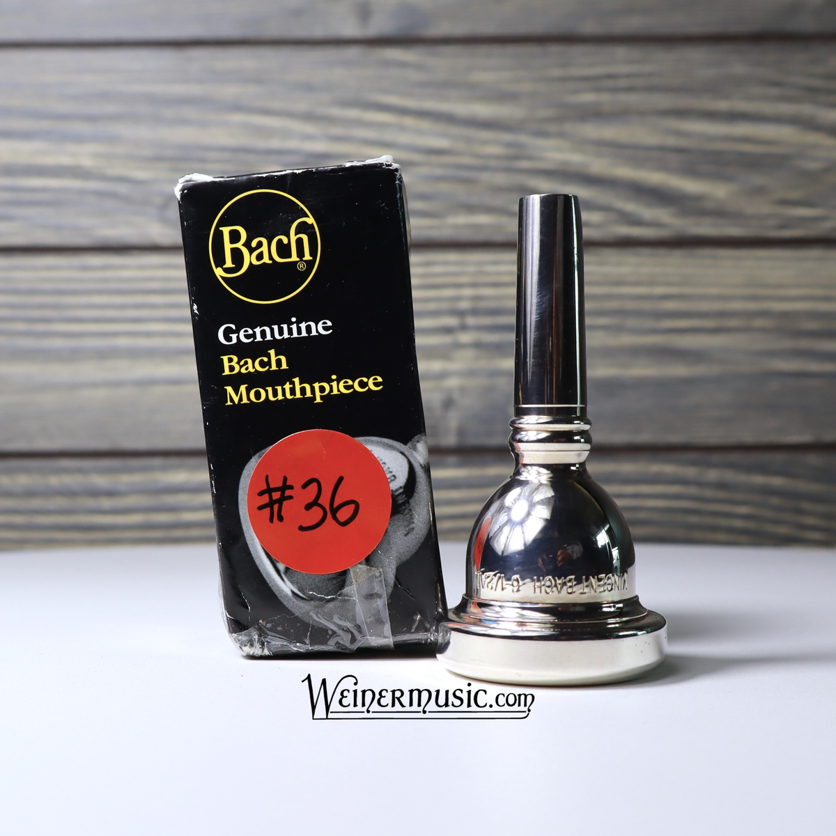 Bach Silver Plated Trombone Mouthpiece 6 1/2AL B-STOCK