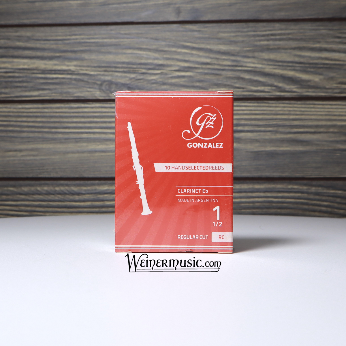 Gonzalez Bb Clarinet "RC" Regular Cut Reeds 10 - Strength 1.5 B-STOCK