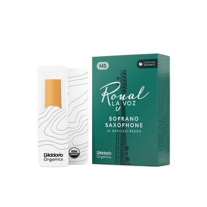 Royal La Voz Organic Soprano Saxophone Reeds Medium 10-Pack