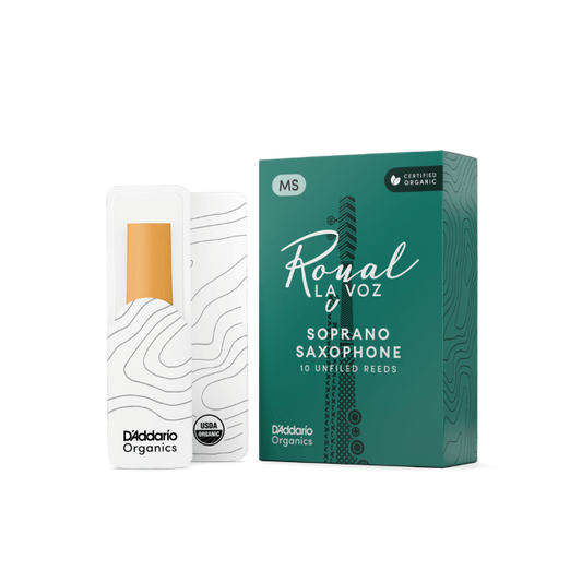 Royal La Voz Organic Soprano Saxophone Reeds Medium 10-Pack