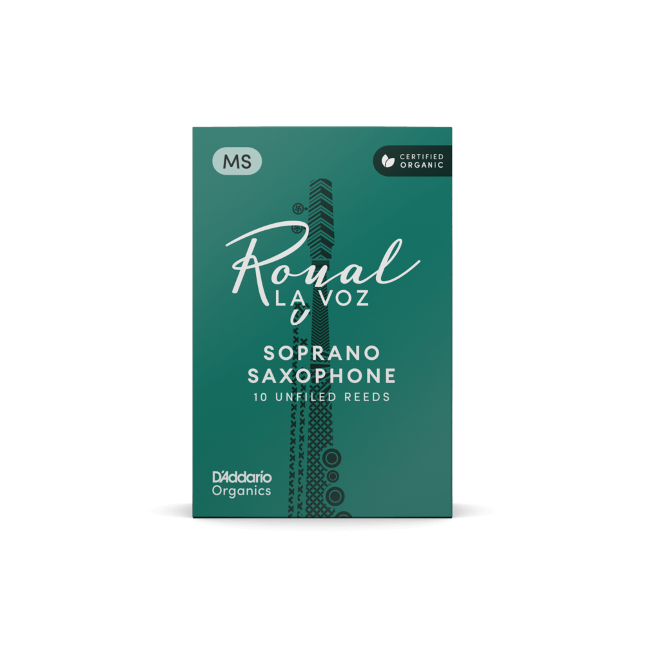Royal La Voz Organic Soprano Saxophone Reeds Medium 10-Pack