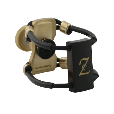 Zac ZL-1216X Brass Wood Ligature X-Grip - For Alto Sax Ebonite Mouthpiece, Medium Size