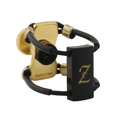 Zac ZL-3202NX New Gold Wood Ligature X-Grip - For Eb Piccolo Clarinet Mouthpiece, Medium Size