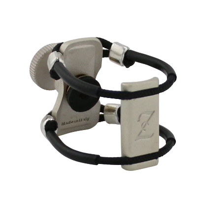 Zac ZL-4119X Top Silver Metal Ligature X-Grip - For Tenor Sax Metal Mouthpiece, Large Size