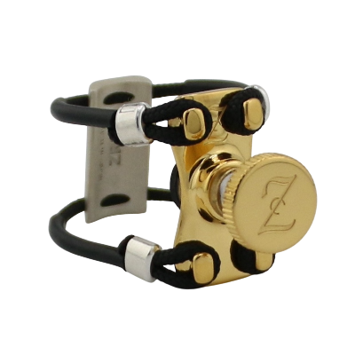 Zac ZL-6104NX New Top Gold Metal Ligature X-Grip - For Bb Clarinet Mouthpiece, Medium Size