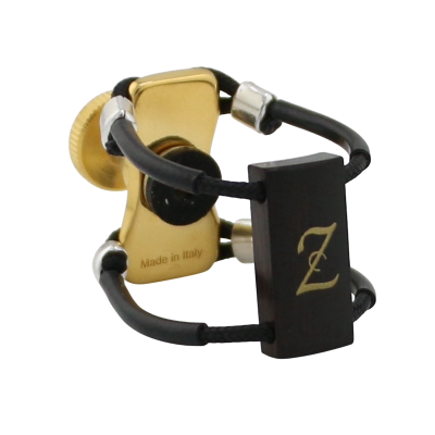 Zac ZL-6204NX New Top Gold Wood Ligature X-Grip - For Bb Clarinet Mouthpiece, Medium Size