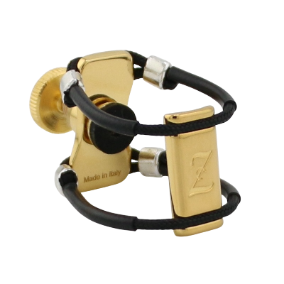 Zac ZL-6306NX New All Top Gold Metal Ligature X-Grip - For Bass Clarinet Mouthpiece, Medium Size