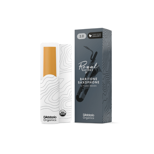Royal Hemke Organic Baritone Saxophone Reeds Strength 2.0 5-Pack