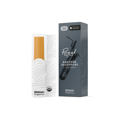 Royal Hemke Organic Baritone Saxophone Reeds Strength 2.0 5-Pack