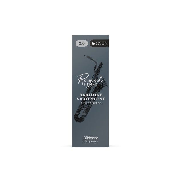 Royal Hemke Organic Baritone Saxophone Reeds Strength 2.0 5-Pack