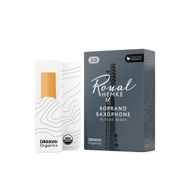 Royal Hemke Organic Soprano Saxophone Reeds Strength 3.5 10-Pack