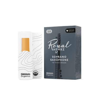 Royal Hemke Organic Soprano Saxophone Reeds Strength 3.5 10-Pack