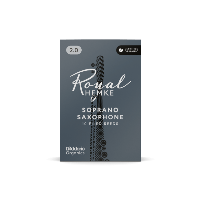 Royal Hemke Organic Soprano Saxophone Reeds Strength 3.5 10-Pack