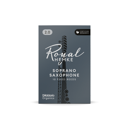 Royal Hemke Organic Soprano Saxophone Reeds Strength 3.5 10-Pack