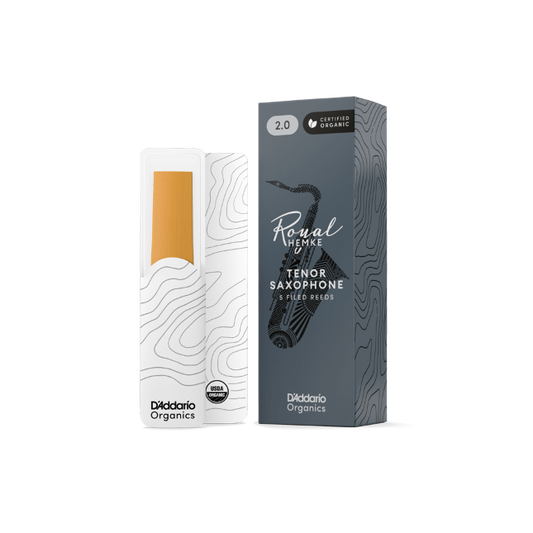 Royal Hemke Organic Tenor Saxophone Reeds Strength 4.0 5-Pack